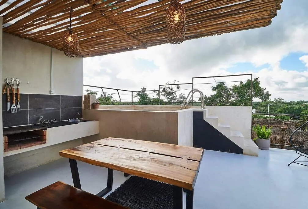 טולום Saskab 11 Private Rooftop&Pool Jungle View 2Br Ph