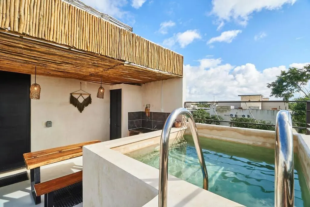 דירה טולום Saskab 11 Private Rooftop&Pool Jungle View 2Br Ph מקסיקו